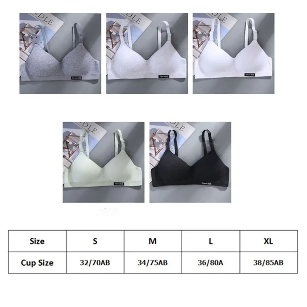 Ultra Thin Cotton Bras Summer Women Girls Wire Free Bra Hipster Comfortable Lingerie Sports Vest Sleep Bra Without Steel Ring