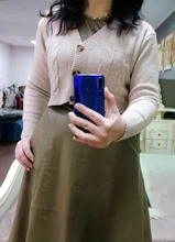 Knit Cardigan Short Sweter Women Jacket High-Waist Solid-Color Winter New Small Autumn