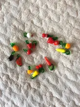 15 Uds de cristal de Murano Apple cereza encantos de cristal de Murano de frutas dije con vegetales de accesorios de joyería DIY hecho a mano material