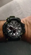Reloj deportivo de doble horario para hombre, resistente al agua hasta 50m, relojes militares para hombre, 1802D, relojes para regalo