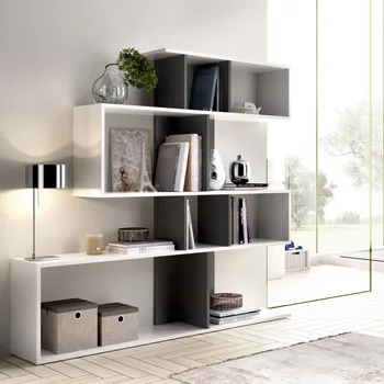 

Library shelf model LAU color white and graphite