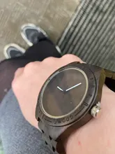 Uwood-relojes de madera para hombre, reloj de pulsera de madera de bambú, correa de madera, reloj de cuarzo, Regalo para marido, Masculino