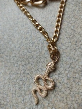 Collar con colgante de serpiente de Color dorado Vintage Punk para mujer, cadena gruesa multicapa de Hip Hop, collar con retrato de moneda, joyería