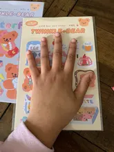 Mohamm-pegatinas de oso brillantes serie Milkjoy, decoración de papel de álbum de recortes, papelería creativa, estilo coreano, 1 ud.