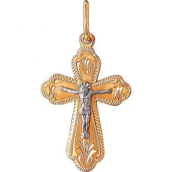 

Esthete cross made of silver with gilding