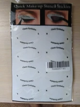 4 Hojas de maquillaje de ojos de plantillas delineador de ojos conformación de la plantilla para las cejas de sombra de ojos maquillaje plantilla herramienta estilo guía de dibujo