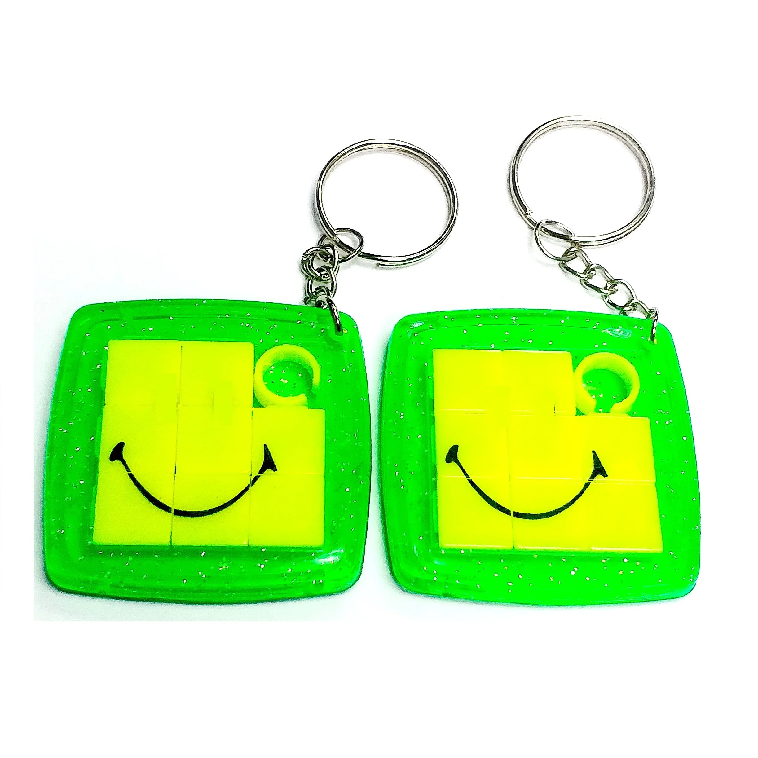 12pc Key Ring smile Slider Puzzle E365-1 Kid Toy Birthday Party Favors Game Gift Prize Pinata Bag Filler Loot Gag Pocket Novelty | Дом и сад