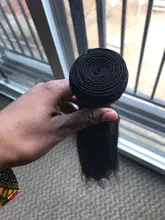 Extensiones de cabello humano liso brasileño, 1/3/4 Uds., extensiones de cabello Natural/negro azabache, extensiones de cabello humano Younsolo