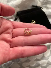 XIYANIKE-pendientes de plata de primera ley con forma de hoja para mujer, aretes pequeños, plata esterlina 925, Circonia cúbica, zirconia, circonita, zirconita, ajustable, hecho a mano