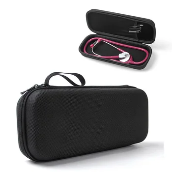 

Stethoscope Case Medical Phonendoscope Portable EVA Storage Bag Big Mesh Pockets For Accessories Waterproof Anti-Shock Hard Case