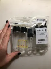 7 Uds Mini viaje maquillaje cosmética rostro crema bote botellas plástico transparente viaje accesorios vacío maquillaje contenedor botella