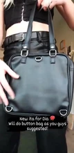 Itabag Backpack School-Bags Square Clear Women Kawaii Girls Cute PU 3-Ways Sac