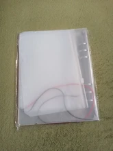 Archivador de fotos A5 A6, productos de almacenamiento, pegatinas de inserción, carpeta de folletos en espiral, 8 Uds., hojas internas, bolsa con cremallera