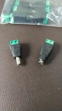 Adaptador de enchufe de corriente continua para cámaras de videovigilancia, 5,5mm x 2,1mm, macho hembra, para cinta de LED de único Color, 5050, 3528, 5060