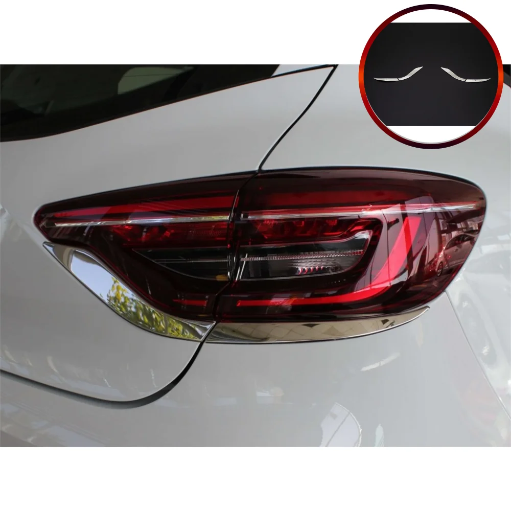 Telaio Luce Freno Cromato Per Accessorio Esterno In Acciaio Inossidabile Clio 5 Per Telaio Luce Posteriore Modifica Tuning Clio 5 2019-2020-2021-2022