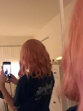 Msholy-peluca ondulada rosa con flequillo Bob corto, Pelo Rizado Bob, pelucas púrpuras sintéticas Rojas, rubias y verdes, Cosplay de alta temperatura