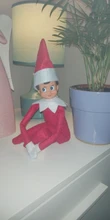 Elf libro regalo de Navidad juguetes rojo niño niña en rojo muñecos de peluche de juguete muñeca de Navidad para juguete de niños