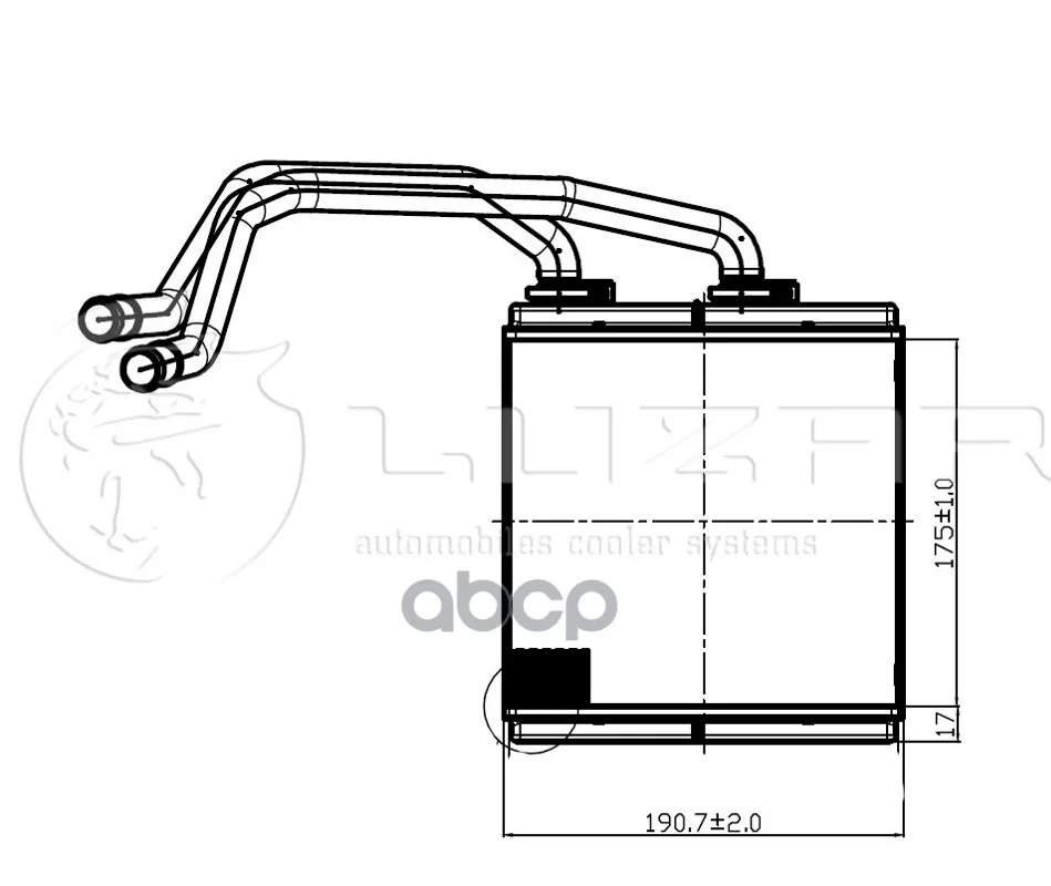 Радиатор Отопителя Nissan Qashqai(06)/ X-Trail T31(07-) Luzar арт. LRH14JD