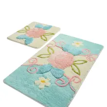 Коврики для ванной нескользящие Противоскользящие коврики противоскользящие садовые мяты 2'Li набор 60X100 см-50X60 см