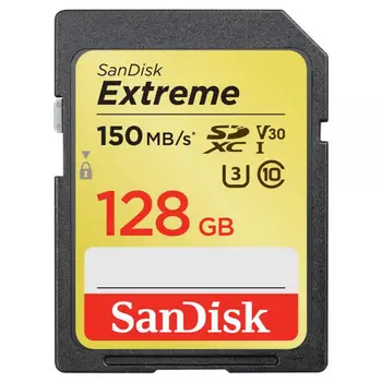 

Sandisk Exrteme 128 GB flash memory card SDXC class 10 UHS-I