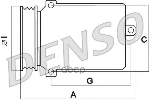 Компрессор Кондиционера Mitsubishi Colt 1, 1/1, 3/1, 5 05- Denso арт. DCP45003