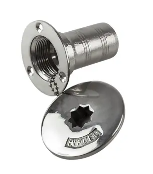 

Filler Neck for gasoline, hose 38mm, stainless steel. Steel, under the handle of the winch 860