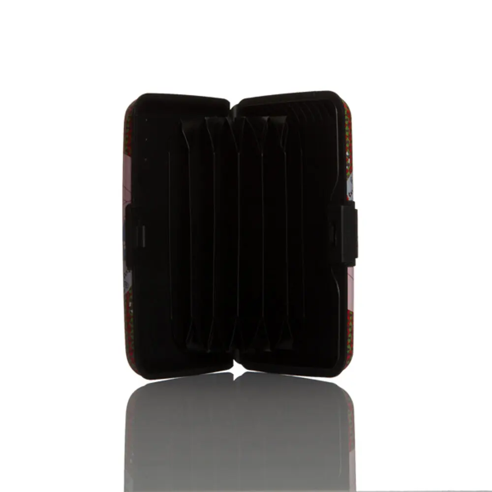 

Biggdesign Metal Lid Card Holder, 6 Different Sections, Full Metal Body, Security Lock