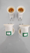 Converter Bulb-Adapter Eu-Plug-Lamp-Holder Led-Light Sochet Male On/off-Button-Switch