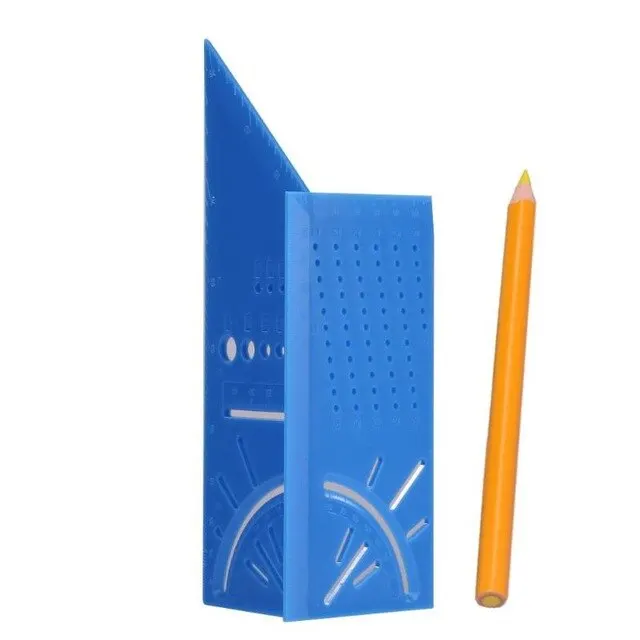 08 Деревообработка Scribe Mark Line Gauge Т-образная линейка отверстие Scribing Gauge пластиковая вычеркнутая линейка Столярный измерительный инструмент Прямая поставка - Цвет: 08