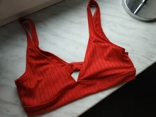 Womens Swimsuits Swimwear Bikini-Set Ribbed Push-Up Black INGAGA High-Waist Biquini