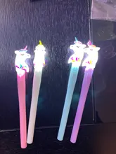 4 unids/set Gel Pen con forma de unicornio papelería Kawaii escuela bolígrafo de tinta de Gel escuela proveedores de oficina de papelería bolígrafo regalos de los niños