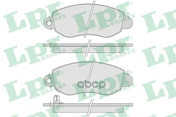 Колодки Тормозные Ford Transit 00-06 Передние С Индикат.Износа Lpr 05p775 Lpr арт. 05P775