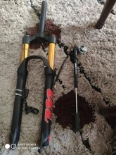 GIYO-Bomba de aire plegable GS-02D de alta presión para bicicleta, hinflador de 300 psi, con palanca, calibrador para horquilla y suspensión trasera, para bicicleta de montaña