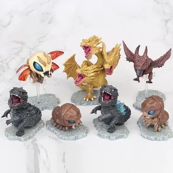 

7 Styles Q Version Simulation Animal Machinery Three-headed Dragon and Wonder Star Dinosaur Hand Office Doll Model Birthday Gift