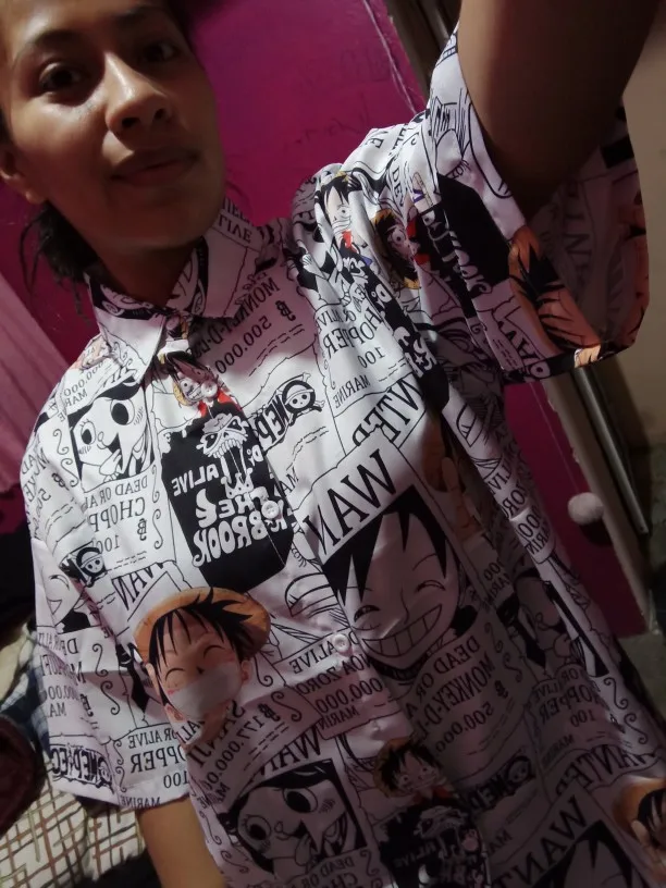 Anime Egirl Eboy Shirt with Anime One Piece print photo review
