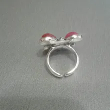 Anslow de joyería de moda de marca de moda mariposa colorida de las mujeres elegantes anillos para fiesta de boda o compromiso anillo hembra LOW0011AR
