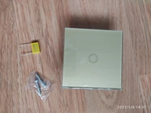 Glass-Panel Wall-Switch Touch-Screen-Switch Eu-Light BONDA 1-Gang White Crystal AC220V