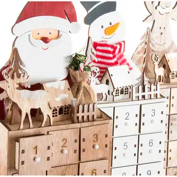 

ADVENT CALENDAR WOOD LED SANTA