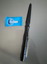 Tenvellon-Bolígrafo táctico de autodefensa, herramienta de defensa Personal de emergencia, protección de seguridad, EDC, Color negro y gris, paquete Simple