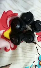 Toggle-Switch Rocker Push-Button Round White Plastic Black On/Off 1PCS RED 6A/250V 2/3PIN