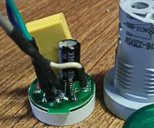 Mini voltímetro Digital redondo de 22mm, medidor de voltaje de CA 12-500V, Monitor de potencia, indicador LED, lámpara piloto, bricolaje