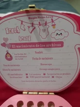 Caja de madera para dientes de bebé, organizador umbilical para los dientes de la leche en inglés/español/portugués, caja de recuerdo para niños y niñas