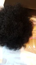 Cola de Caballo rizada Afro Puff, 100%, coleta de pelo humano brasileño con cordón con Clps para mujeres, negro Natural #2 #4, marrón