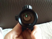 Mira telescópica para Rifle de caza táctica, visor óptico de 11mm y 20mm, punto rojo 1X40RD