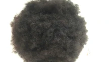 Afro corto peluca brasileña pelucas de cabello humano para la mujer Remy sin costuras Afro rizado peluca 150% densidad de Color Natural Remy Yepei pelo