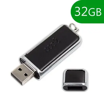 

Pen Drive USB x32 GB 2.0 COOL Leather black