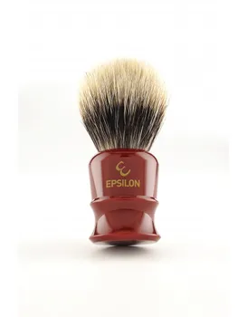 

Epsilon Two Band Badger Shaving Brush Burgundy 52/25mm