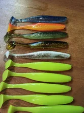 QXO 10pcs/Lot 7cm 10cm 13cm Soft Worm Lures Silicone Bait Sea Fish Pva Swimbait Wobblers