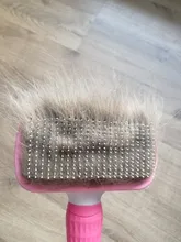 Slicker Brush Removes Grooming Comb Massage-Particles Dog Loose-Hair Self-Cleaning Circulation