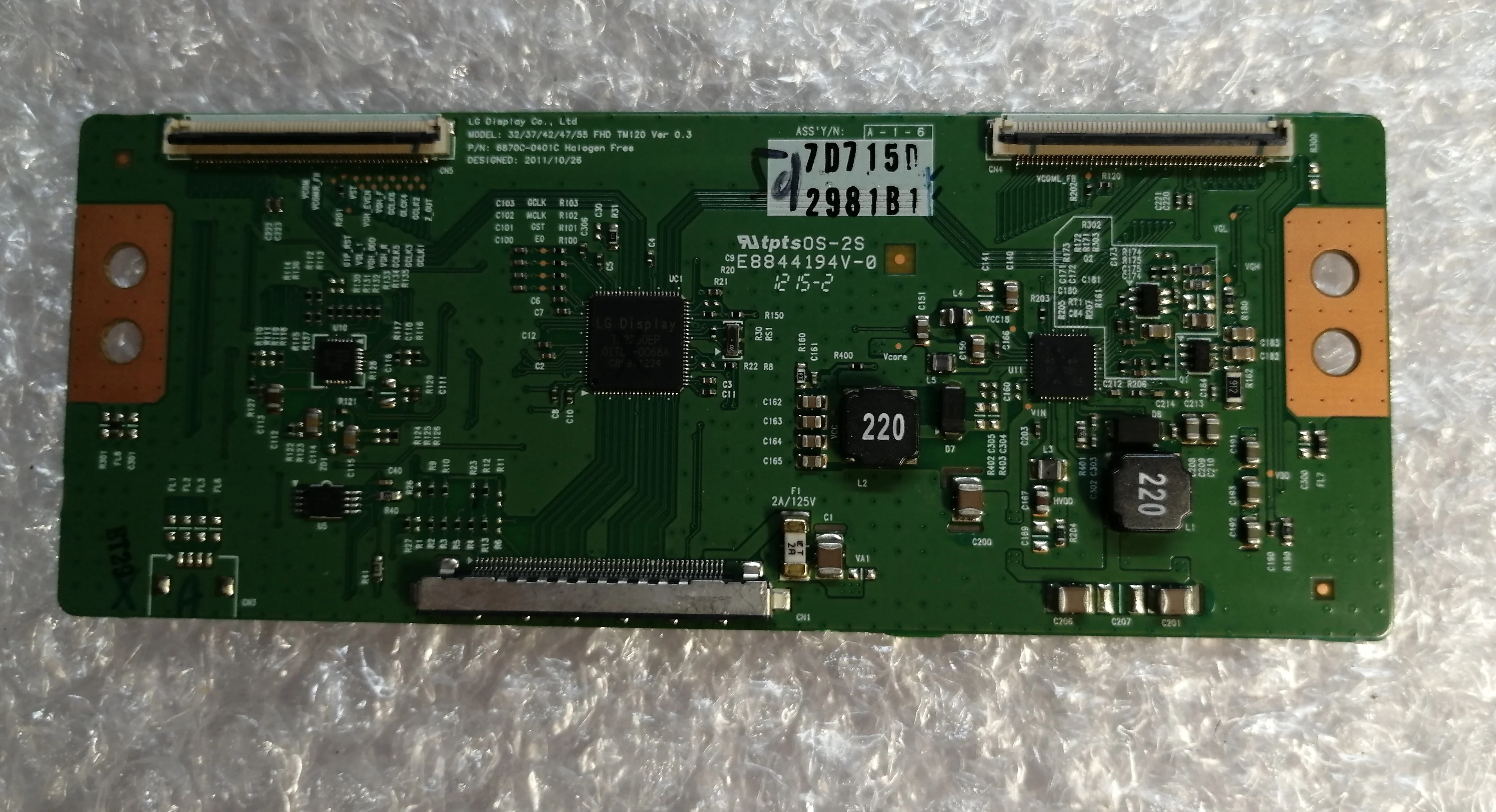 6870C-0401C 32/37/42/47/55 FHD TM120 Ver 0.3 Б/У | Электроника